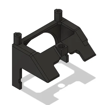 Ngàm gắn quạt 4010 cho motor đùn Creality K1 Max - In 3D tiện lợi