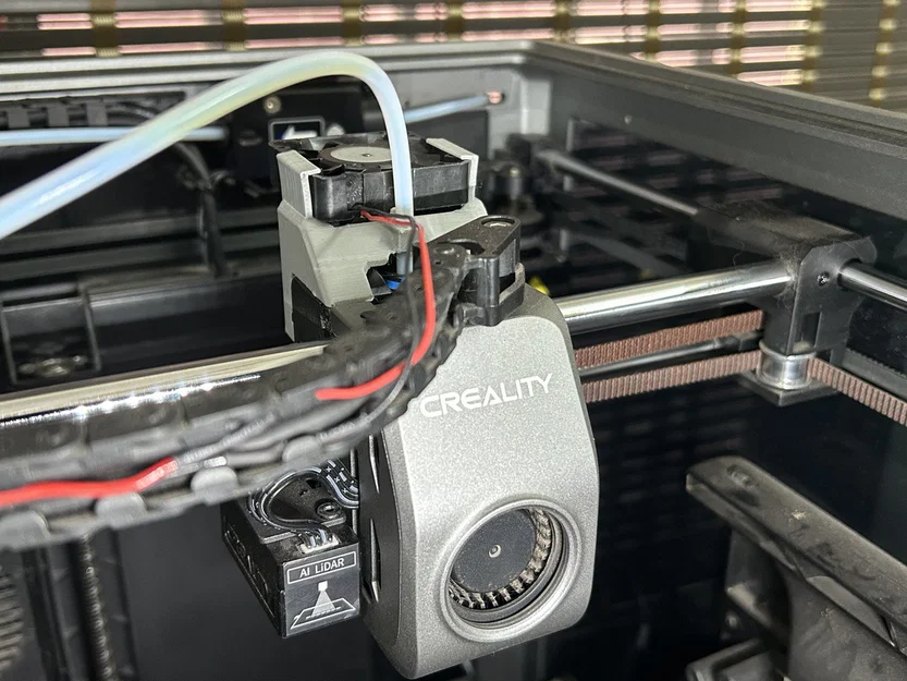 Ngàm gắn quạt 4010 cho motor đùn Creality K1 Max - In 3D tiện lợi - Image 5