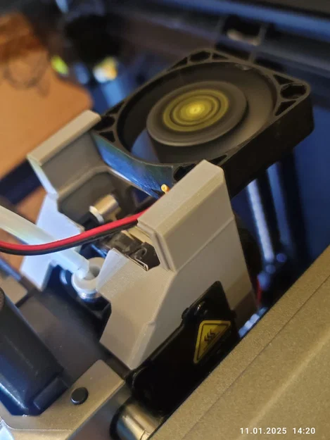 Mod giá đỡ quạt 4010 cho động cơ đùn Creality K1 - Image 3
