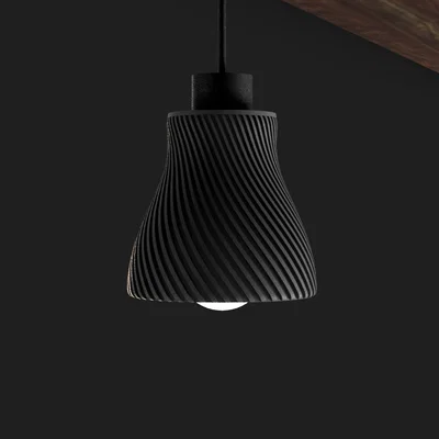 Chụp đèn xoắn ốc (In chế độ Vase mode)