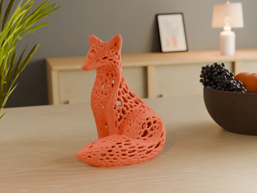 Mô hình Voronoi Fox - Tác phẩm nghệ thuật hiện đại - Image 1