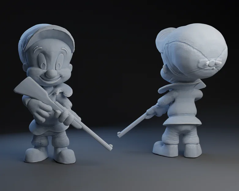 Mô hình 3D Elmer Fudd - Image 1