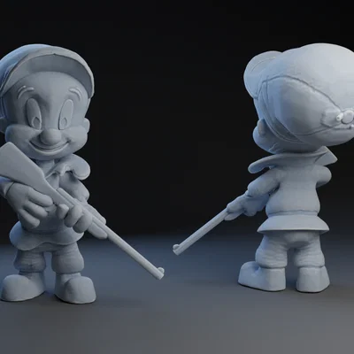 Mô hình 3D Elmer Fudd