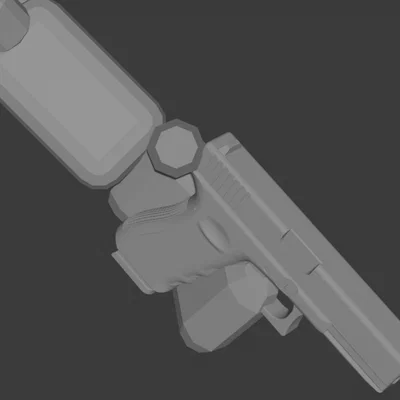 Mô hình Giga Scott cầm súng in 3D độc đáo