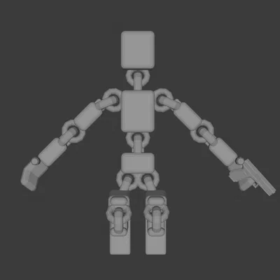 Mô hình Giga Scott cầm súng in 3D độc đáo