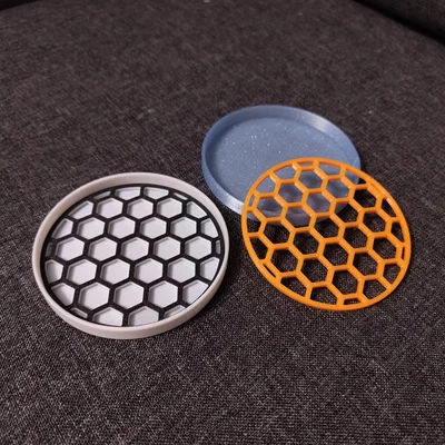 Đế lót ly tổ ong (Honeycomb Cup Coaster)