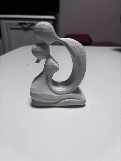 Mô hình 3D cặp đôi đang hôn nhau lãng mạn trang trí Valentine - Image 1