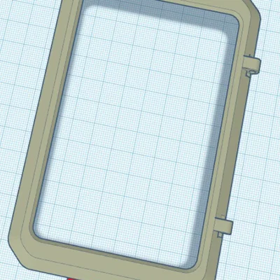 (Remix) Ender 3 v3 KE - Nắp che màn hình tích hợp khay giữ bút cảm ứng