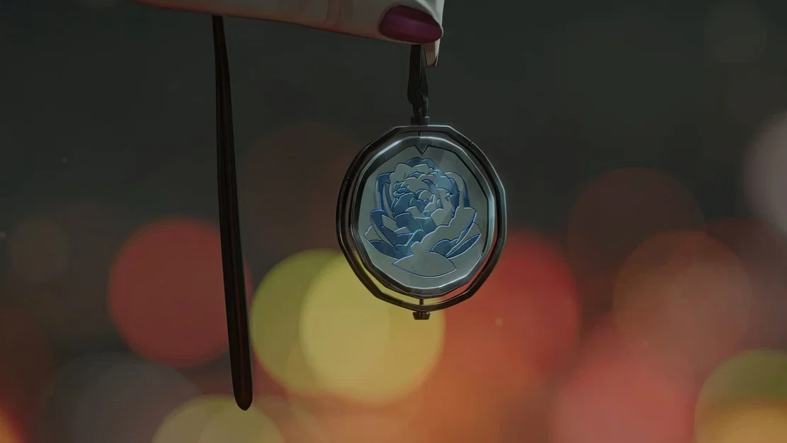 Dây chuyền Hoa Hồng Xanh Arcane - Image 1