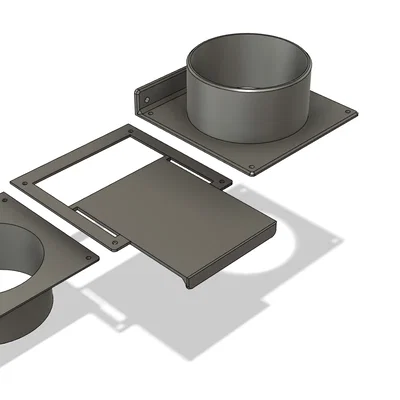 Van chặn bụi (Blast Gate) 100mm tối ưu cho hệ thống hút bụi xưởng