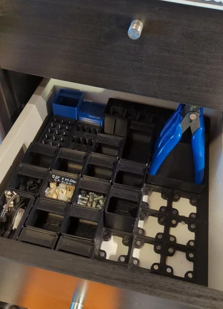 Ngăn kéo Kallax: Tấm đế Gridfinity có nam châm - Image 1