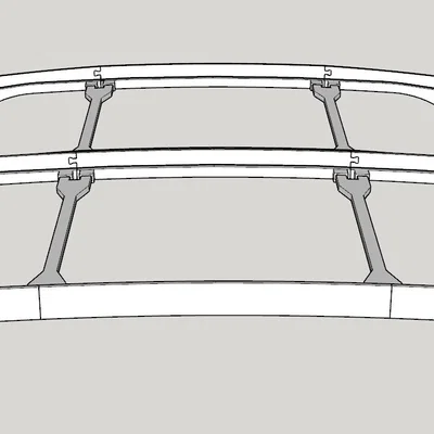 Mô hình cầu vượt ngắn Carrera Hybrid - Phụ kiện đường đua 3D