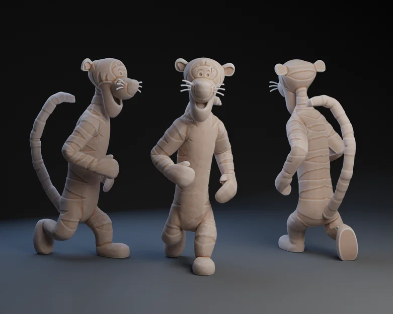 Mô hình 3D chú hổ Tigger trong Winnie the Pooh đáng yêu - Image 1