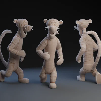 Mô hình 3D chú hổ Tigger trong Winnie the Pooh đáng yêu