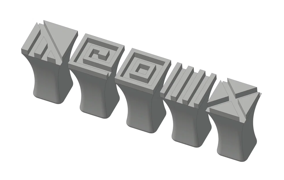 Bộ con dấu trang trí 3D (Stamps) - Tự làm đồ thủ công cực đẹp - Image 1