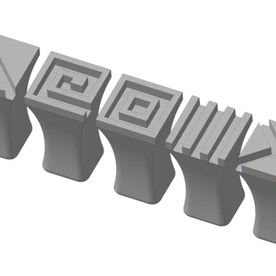 Bộ con dấu trang trí 3D (Stamps) - Tự làm đồ thủ công cực đẹp