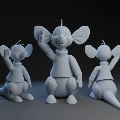 Mô hình 3D Roo trong Winnie the Pooh - Đồ chơi in 3D cực dễ thương