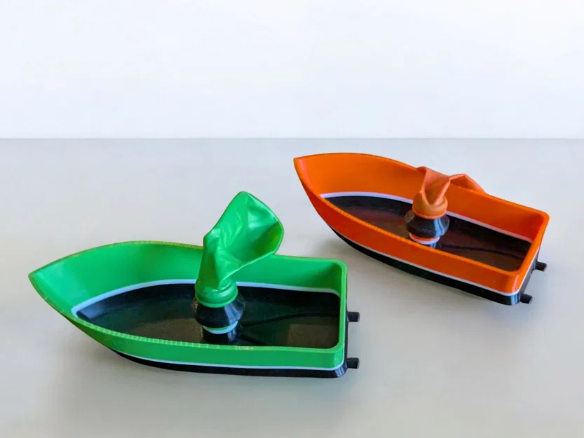 Thuyền đồ chơi chạy bằng bong bóng - Image 1