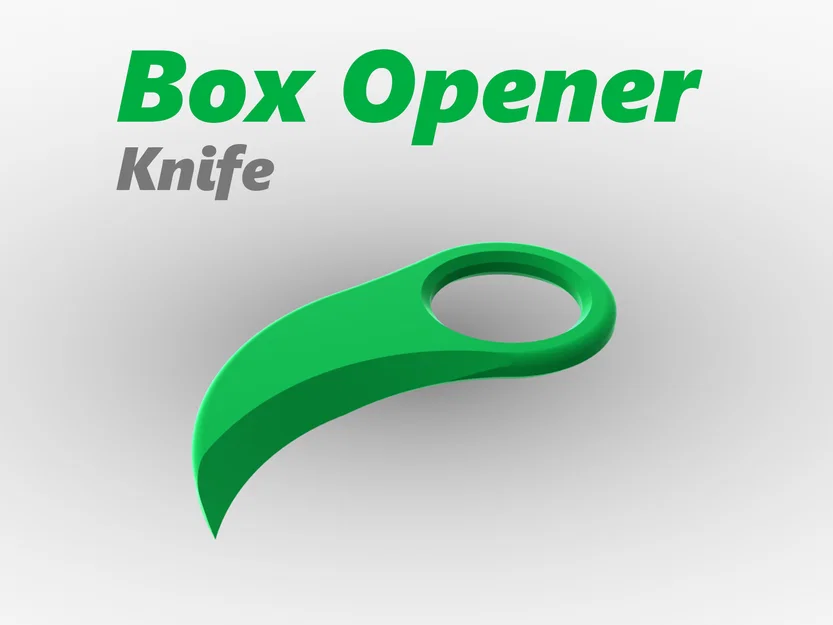 Dụng cụ mở hộp carton (Box Opener) tiện lợi dễ in 3D - Image 1