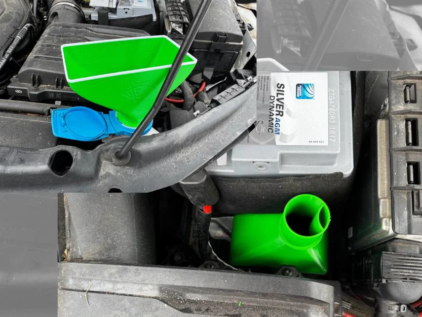 Phễu châm nước rửa kính 3D tiện lợi cho xe Skoda Octavia - Image 1