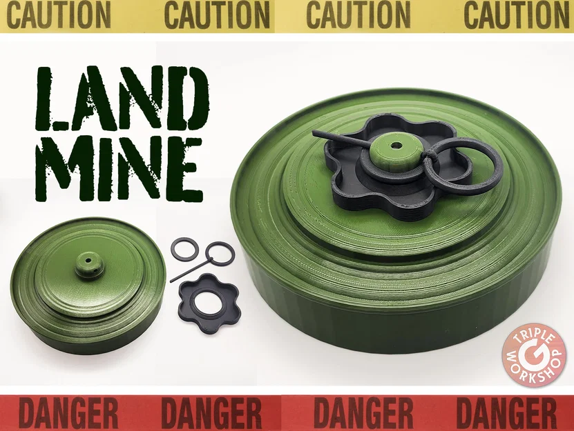 Mô hình mìn chống tăng TM-46 (Land Mine Replica) trang trí để bàn - Image 1
