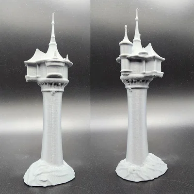 Mô hình 3D tháp Rapunzel Mini cho tabletop gaming và trang trí