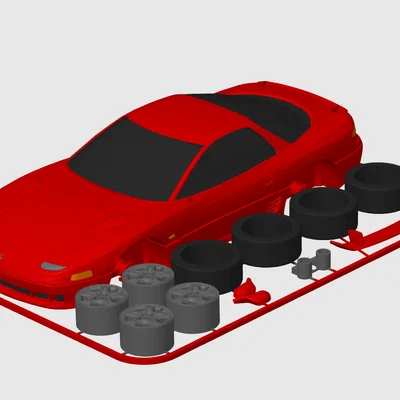 Mô hình lắp ráp Kit Card Mitsubishi 3000GT / GTO VR4 (tỷ lệ 1:24)