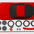 Mô hình lắp ráp Kit Card Mitsubishi 3000GT / GTO VR4 (tỷ lệ 1:24) - Thumbnail 7