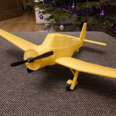 Mô hình máy bay Zlin Z37 - Đồ chơi in 3D Bumblebee cực chất