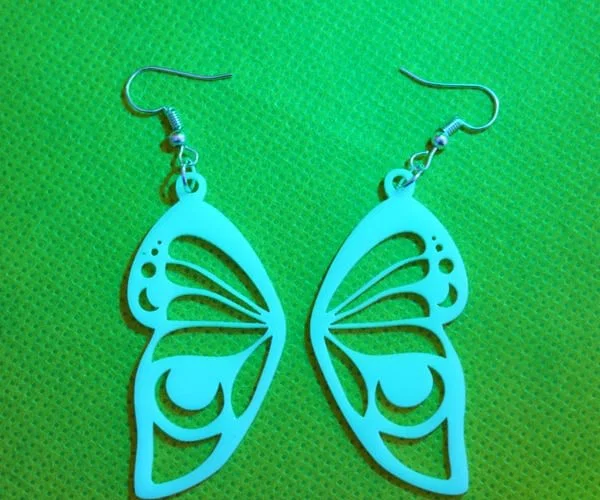 Bông tai hình cánh bướm in 3D tinh tế và cá tính - Image 2