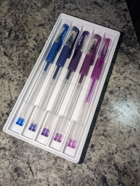 Khay đựng bút Gridfinity Stackable Pen Tray: Giải pháp bàn làm việc gọn gàng - Image 4