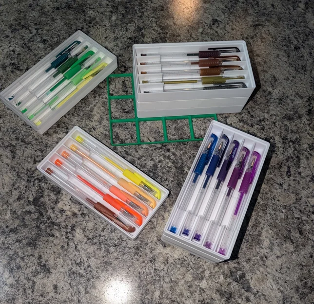 Khay đựng bút Gridfinity Stackable Pen Tray: Giải pháp bàn làm việc gọn gàng - Image 5