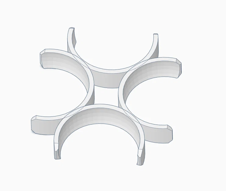 Dụng cụ kẹp giữ 4 quả bóng Pickleball (Quad Ball Holder) in 3D - Image 1