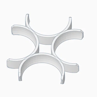 Dụng cụ kẹp giữ 4 quả bóng Pickleball (Quad Ball Holder) in 3D