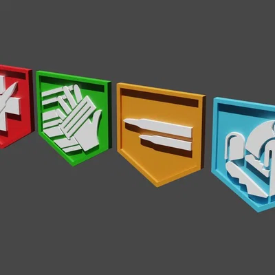 Bộ Huy Hiệu Perk-a-Cola 3D - Trang Trí Độc Đáo Cho Fan Call of Duty