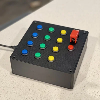 Button Box cho Sim Racing đơn giản hỗ trợ chuẩn VESA