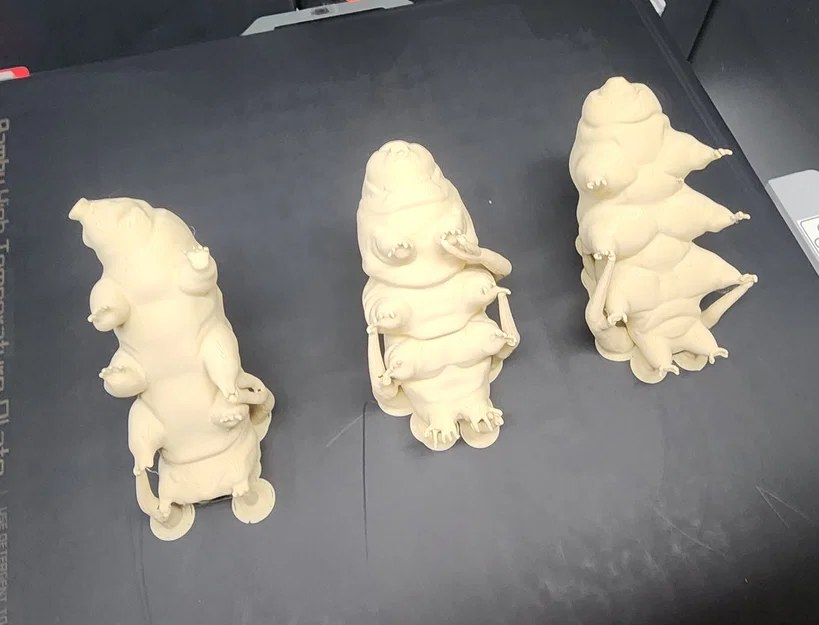 Mô hình 3D Gấu nước Tardigrades: Bộ sưu tập 3 mẫu Larry, Curly và Moe - Image 5
