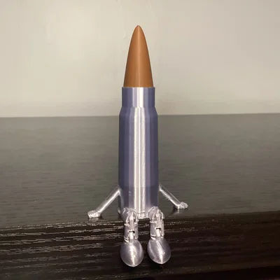 Mô hình viên đạn AK có chân cử động độc đáo trang trí văn phòng