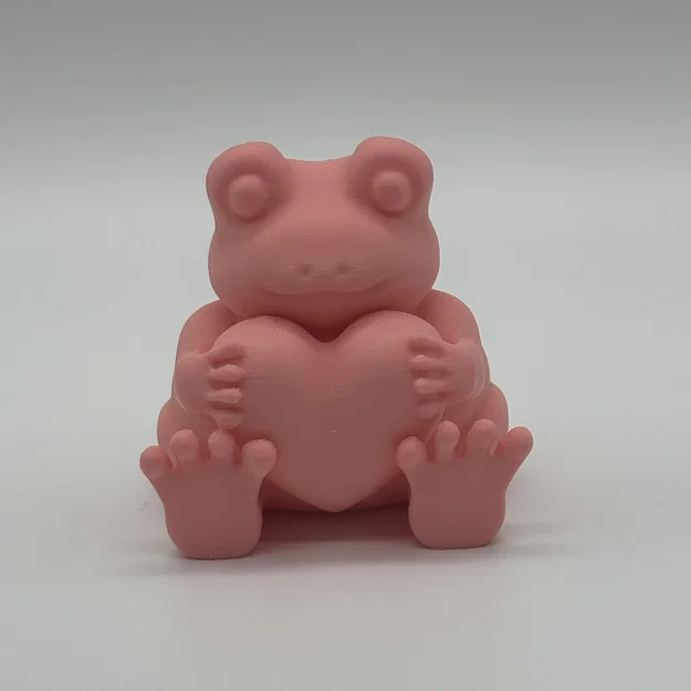 Mô hình chú ếch Valentine đáng yêu (Valentine's Frog) - In 3D - Image 1