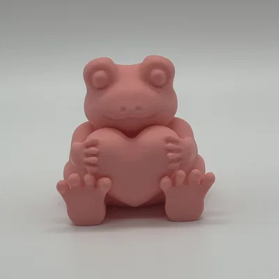 Mô hình chú ếch Valentine đáng yêu (Valentine's Frog) - In 3D