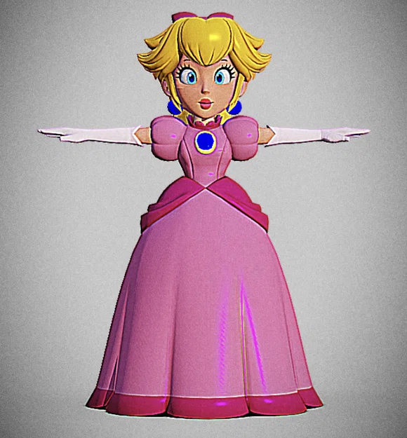 Mô hình 3D Princess Peach từ game Princess Peach: Showtime! - Image 1