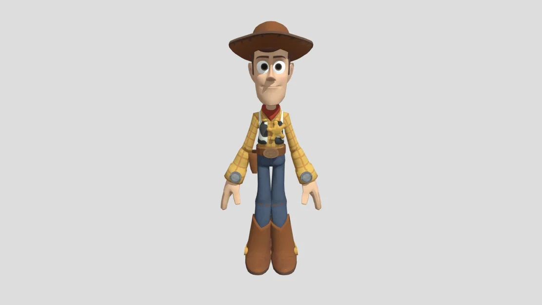Mô hình 3D Woody Disney Infinity - Tải file STL nhân vật Toy Story - Image 1