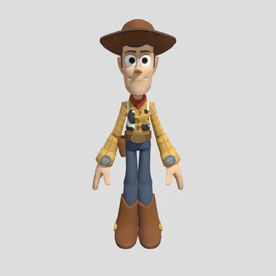 Mô hình 3D Woody Disney Infinity - Tải file STL nhân vật Toy Story