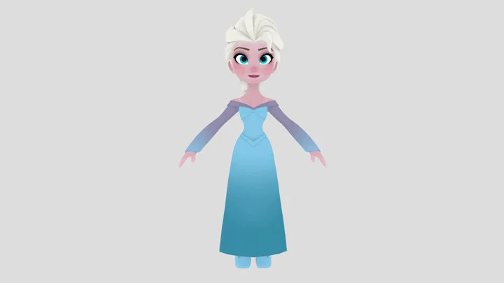 Mô hình 3D Disney Infinity Elsa cực đẹp dành cho người hâm mộ - Image 1