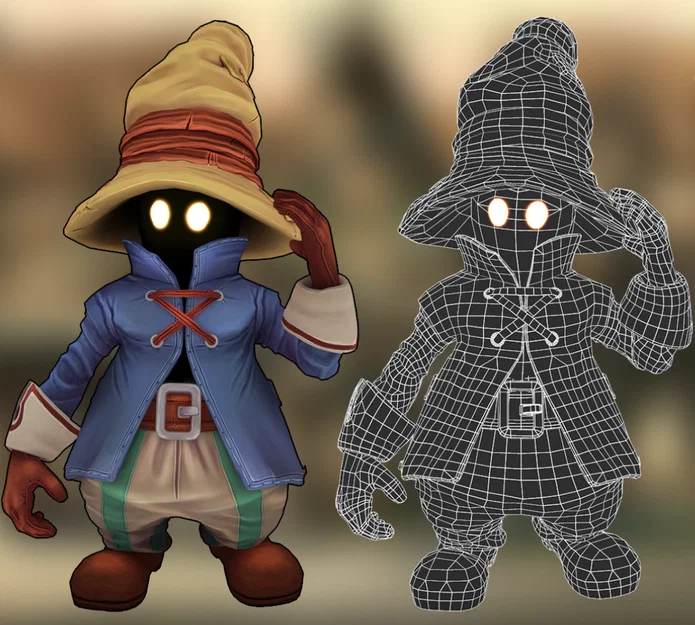 Mô hình 3D Vivi Ornitier trong Final Fantasy cực chi tiết - Image 1