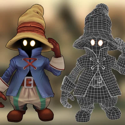 Mô hình 3D Vivi Ornitier trong Final Fantasy cực chi tiết