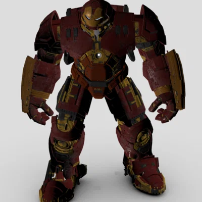 Mô hình 3D Hulk Buster chi tiết dành cho người hâm mộ Marvel