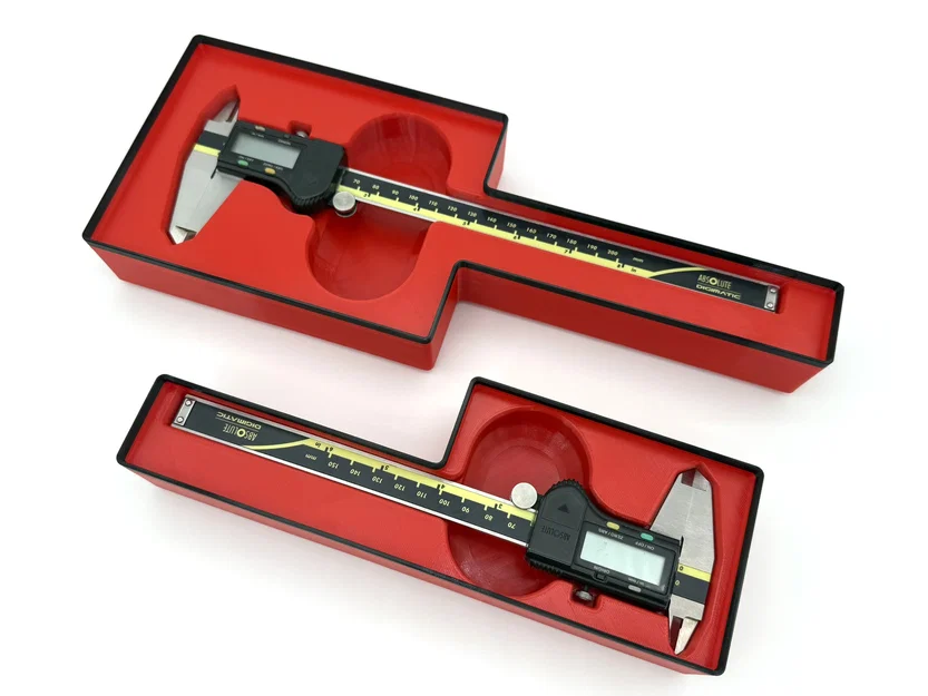 Khay Gridfinity cho thước kẹp điện tử Mitutoyo (4in, 6in và 8in) - Image 2