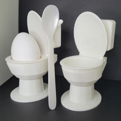 Giá đỡ trứng hình bồn cầu Ei-Pott độc đáo