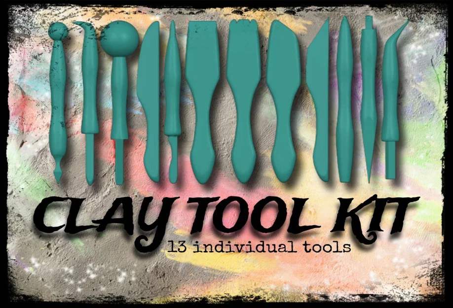 Bộ Dụng Cụ Tạo Hình Đất Sét 13 Món In 3D Đa Năng - Image 1